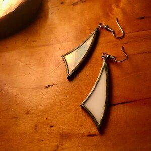 Stunning Reversible Handmade Artisan Glass Earrings